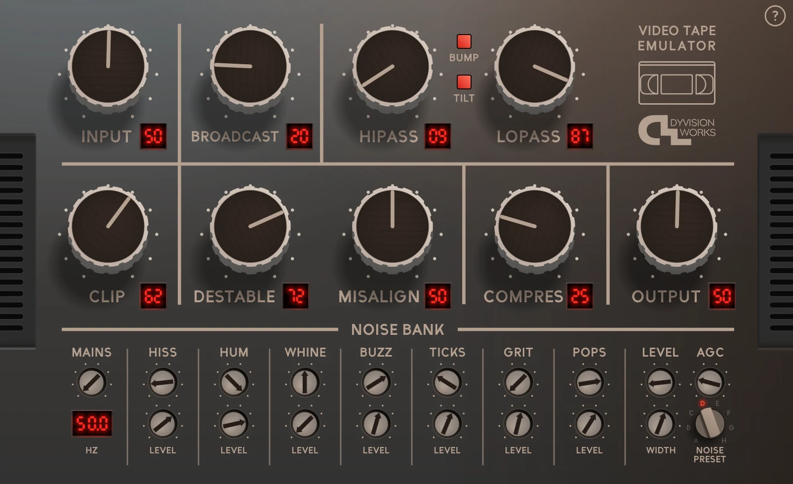 The Video Tape Emulator 2 interface